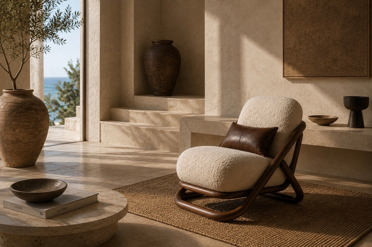 An Outform chair in warm afternoon light